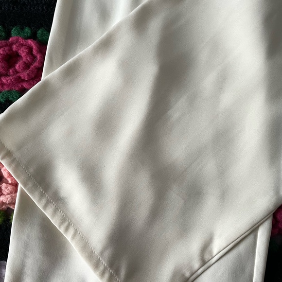 Zara Ivory high waisted w belt ankle jumpsuit - Picture 11 of 13